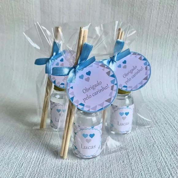 Lembrancinha Maternidade Aromatizador coração e triângulo