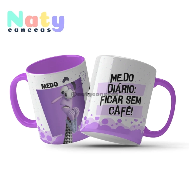 Caneca Personalizadas Divertidamente Emoções.