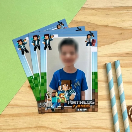 Imãs Lembrancinhas Minecraft -10x7cm