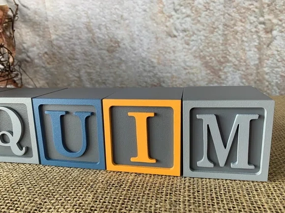 Nomes Personalizados em Cubos 6x6cm Ts