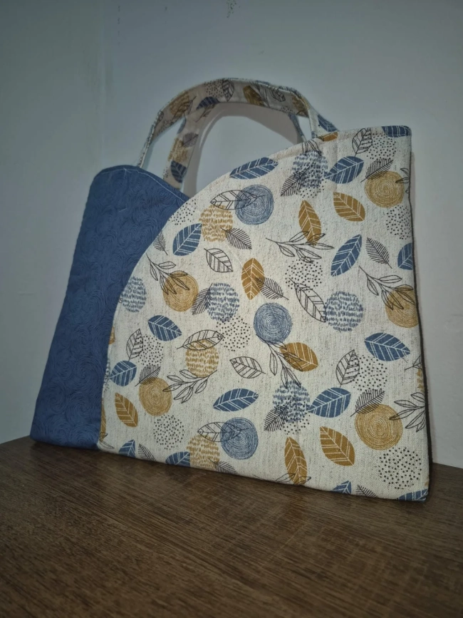 Bolsa De Mão Estilo Japonês Origami Em Algodão