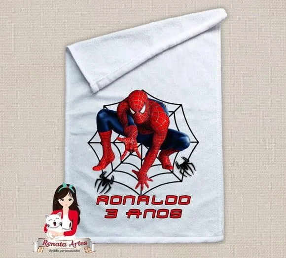 Toalhinha Personalizada Homem Aranha