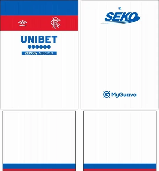 Arte Vetor Camisa Rangers Fc Visita 2025-2026