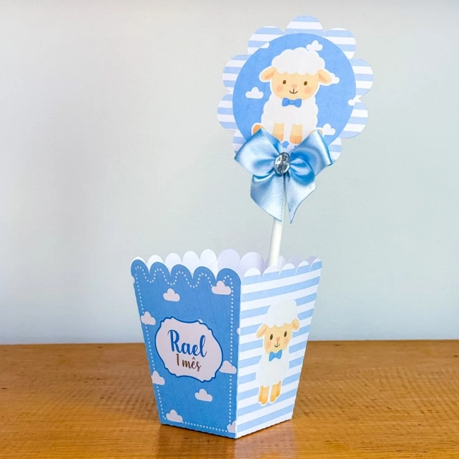 PEGUE E MONTE - Centro de Mesa CORDEIRINHO - Decoração de Festa | Lembrancinhas | Aniversário | Personalizados