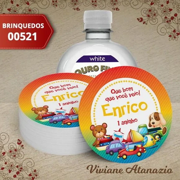 Adesivo Água Ouro Fino Brinquedos - 00521