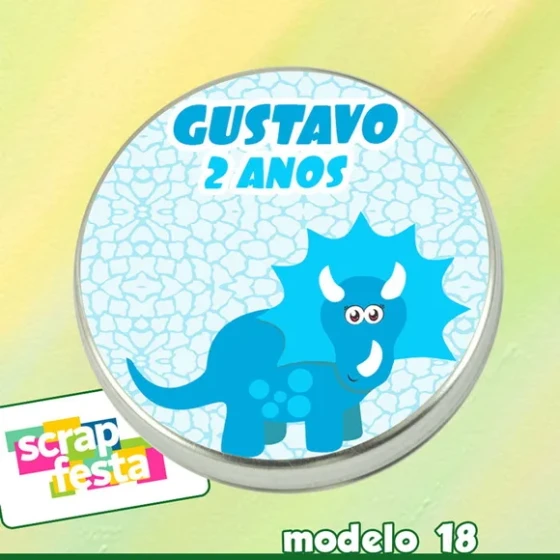 Latinhas Personalizada Festa Dinossauro