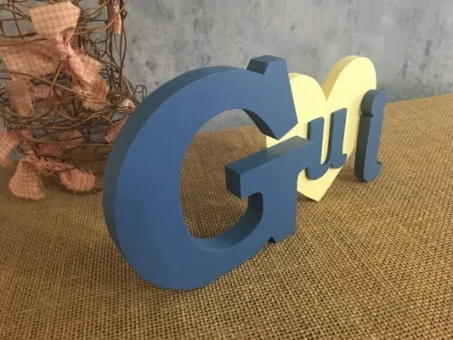 Letras Decorativas - Nomes - Coração
