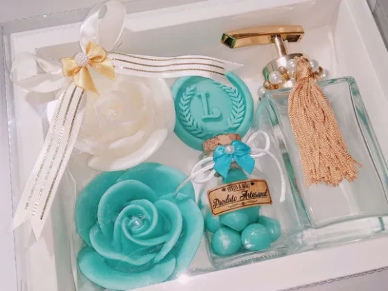 Presente de Aniversário: Kit de Sabonete Líquido e Sabonetes