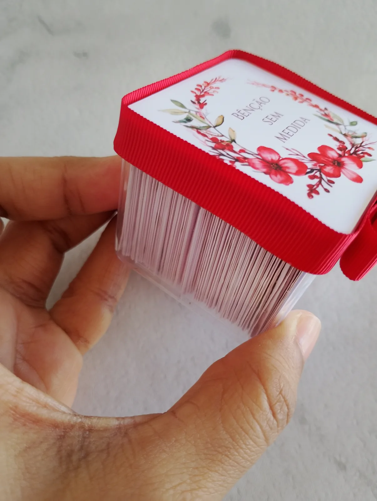 100 Caixinhas de Promessas Acrílico /lembrancinhas personalizadas
