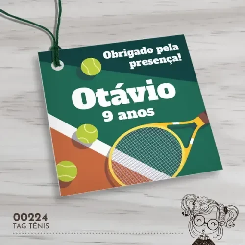 Tag Quadrada Tênis - 00224