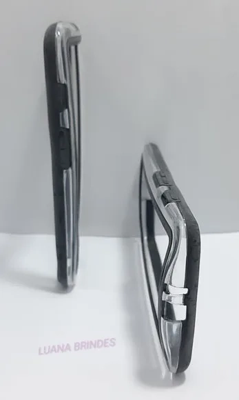 Capinha Preta e Transparente para celular Moto X -1 unidade