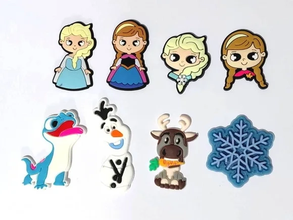 Aplique Frozen Emborrachado Pacote com 8 Unidades