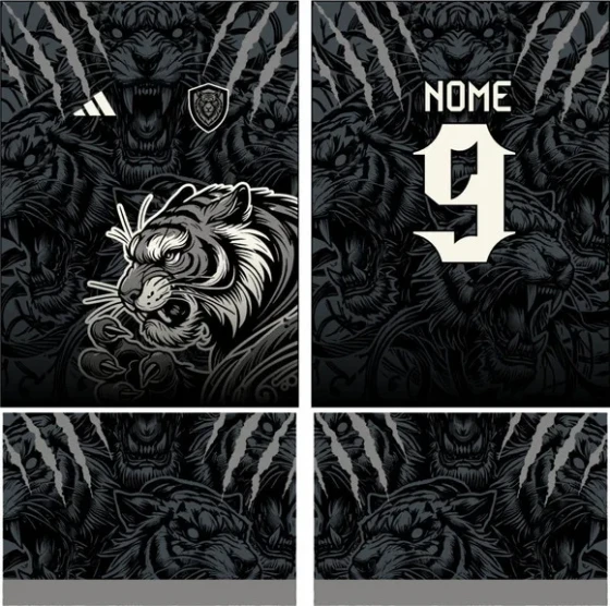 Arte Vetor Camisa Interclasse Tigre 280