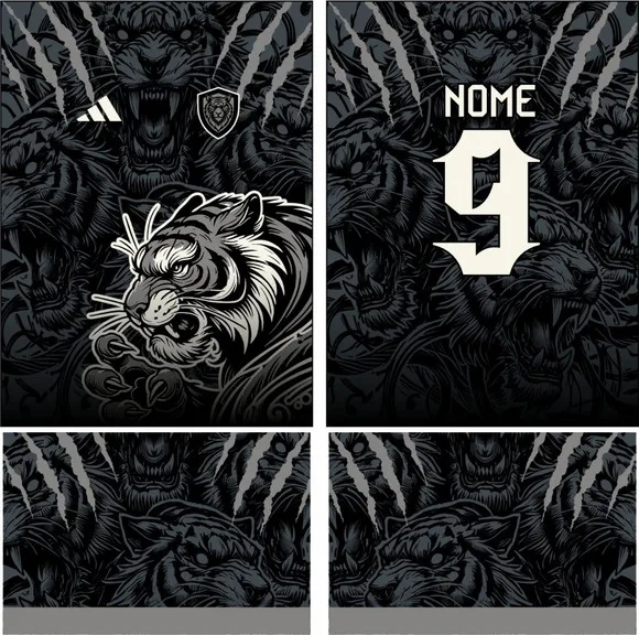 Arte Vetor Camisa Interclasse Tigre 280