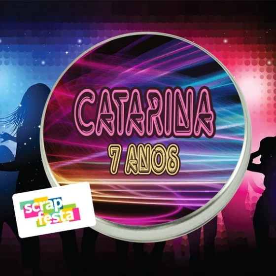 Latinhas Personalizadas Festa Balada Neon