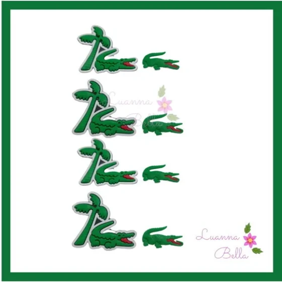 Apliques Emborrachados Modelo Lacoste- pcts c/ 8 unds