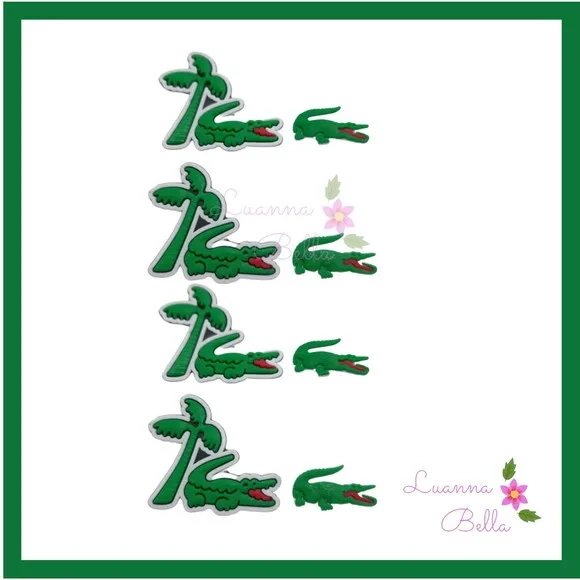 Apliques Emborrachados Modelo Lacoste- pcts c/ 8 unds