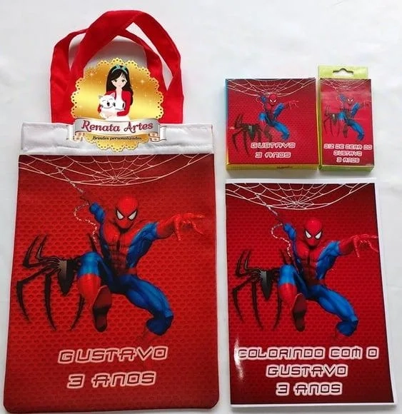 Kit Passatempo na Sacola Homem Aranha