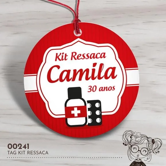 Tag Redonda Kit Ressaca - 00241
