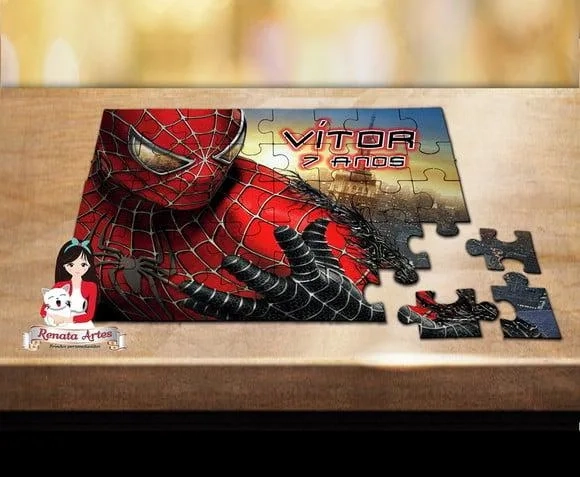 Quebra Cabeça Personalizado Homem Aranha