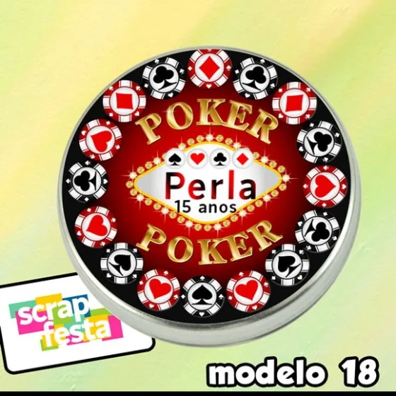 Latinhas Personalizadas Poker