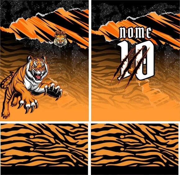 Arte Vetor Camisa Interclasse Tigres Mod-221