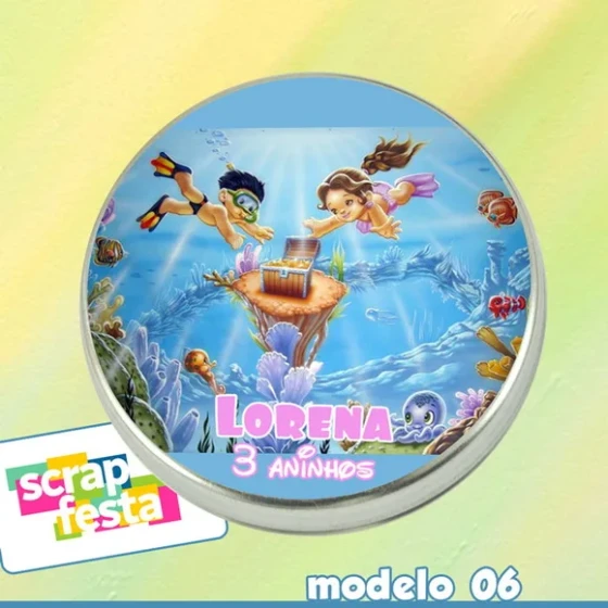 Latinhas Personalizadas Fundo do Mar