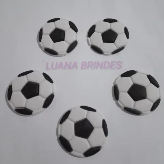 Aplique Emborrachado de Bola de Futebol - Pct C/8 Unidades