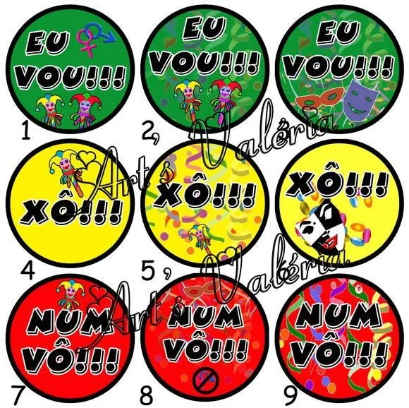 Adesivo Divertido Vô, Num Vô... - Preço Unitário