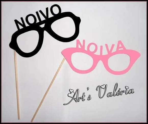 Plaquinha de Óculos com Nomes- Cada