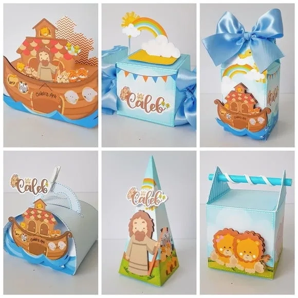 Kit 60 Lembrancinhas Arca de Noé