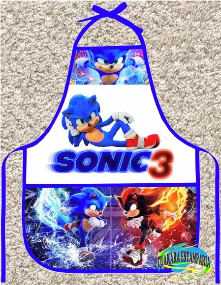 Avental Infantil Sonic 3