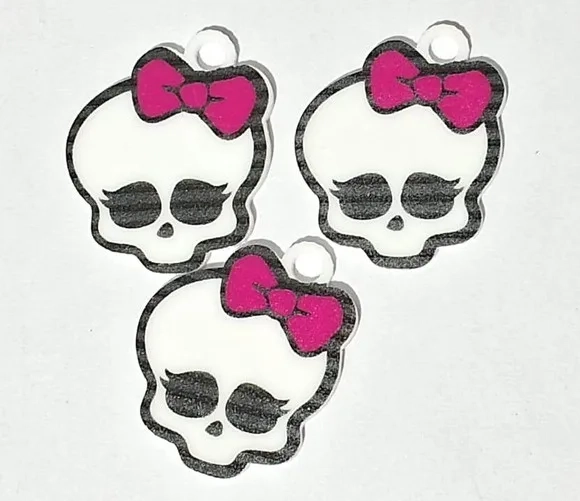 Aplique Caveira Monster High - 5 Unidades