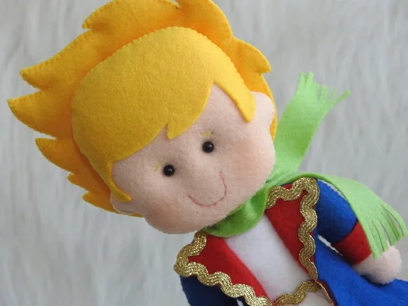 Boneco Pequeno Príncipe e Aviador