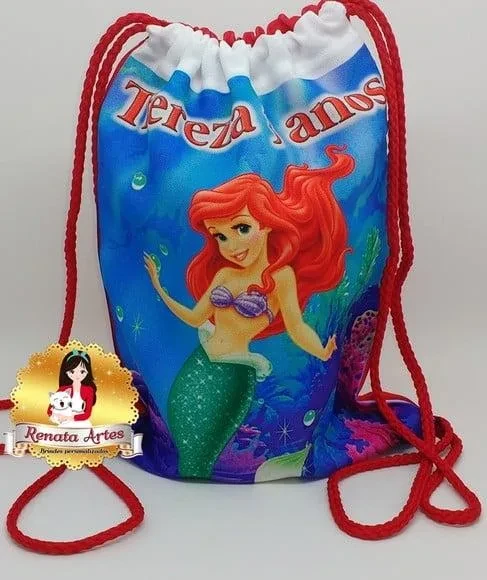 Mochila de Tecido Personalizada Ariel