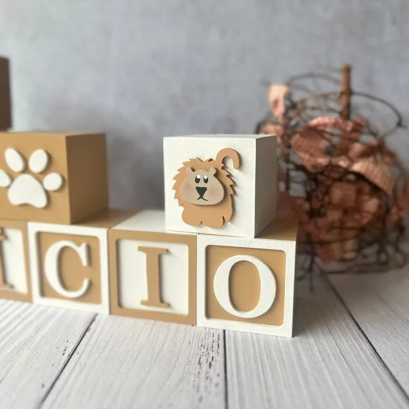 Safari Cubos 6x6cmts - Decoração Bebê