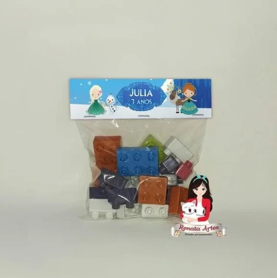 Blocos de Montar Personalizado Frozen Cute
