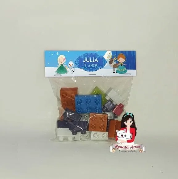 Blocos de Montar Personalizado Frozen Cute