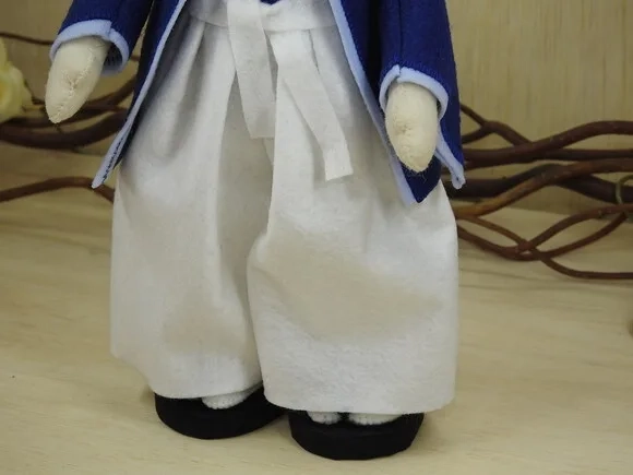 Boneco Japonês em Feltro (taikomochi ou Hokan)* Chamar Chat