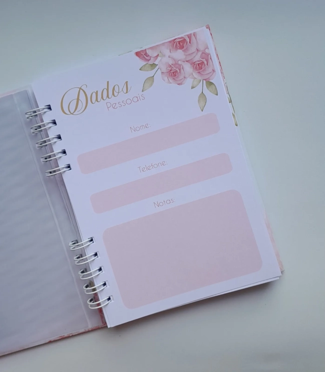 Caderno A5 Alfabeto Floral c/ 100 folhas