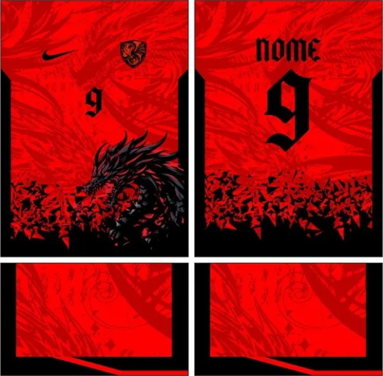 Arte Vetor Camisa Interclasse Dragão Mod-790