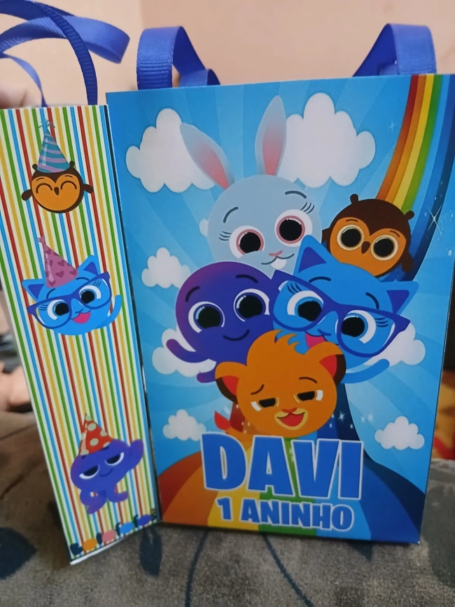 Sacolinha personalizada para lembrancinhas Bolofofo