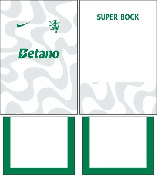 Arte Vetor Camisa Sporting Cp Visita 2025-2026