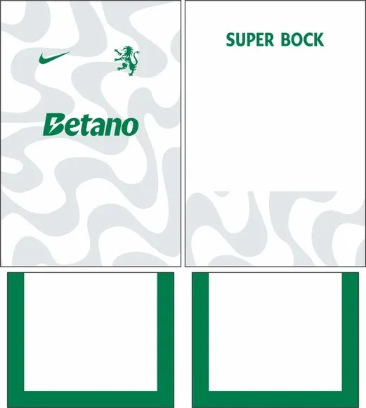 Arte Vetor Camisa Sporting Cp Visita 2025-2026