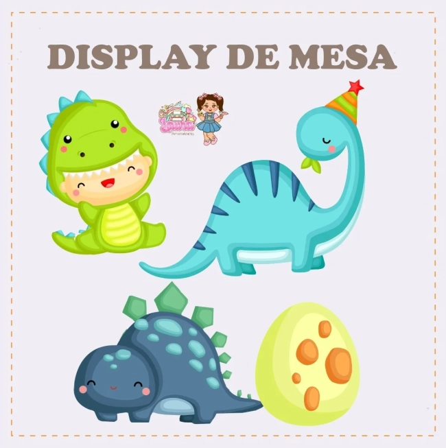 Kit Festa Só Um Bolinho DINOSSAURO BABY - Decoração de Festa