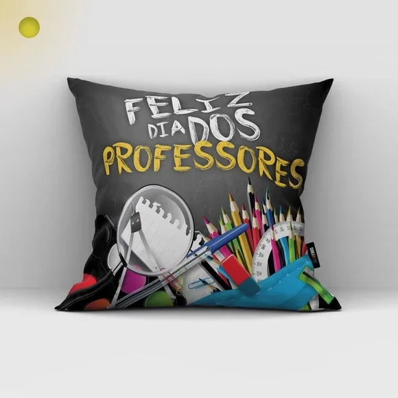 Almofada Feliz Dia dos Professores 35x35 cm