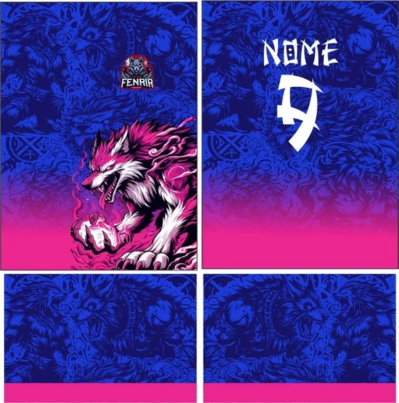 Arte Vetor Camisa Interclasse Lobo 310