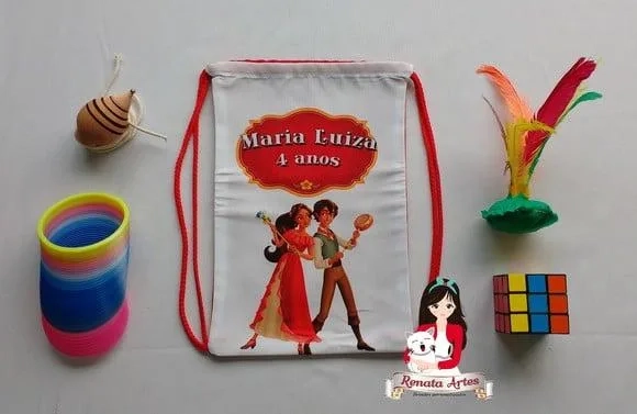 Mochila Brinquedos Retrô Tema Elena de Avalor