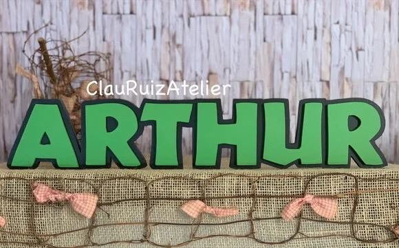 Jurassic Park - Letras de mdf -nomes