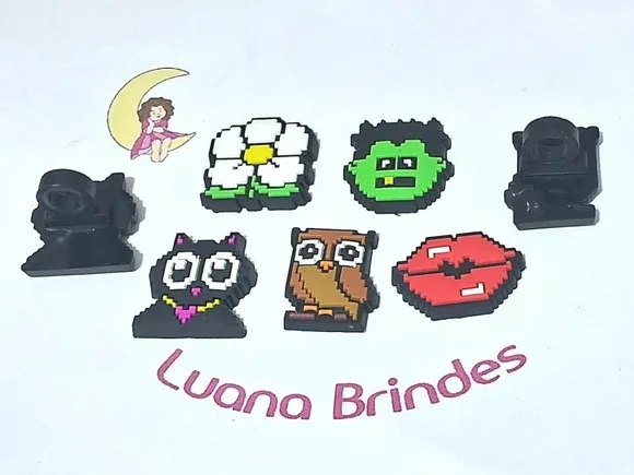 Pins para Cadarço Minecraft Pacote com 5 Unidades Variados